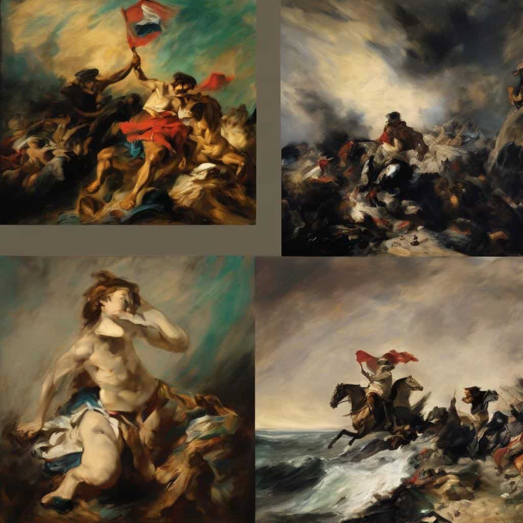 Φωτογραφίες με ζωγραφικά έργα που απεικονίζουν την τέχνη ως οδό εσωτερικής αποκάλυψης, εμβάθυνση σε καλλιτεχνική έκφραση και πνευματική εξερεύνηση.